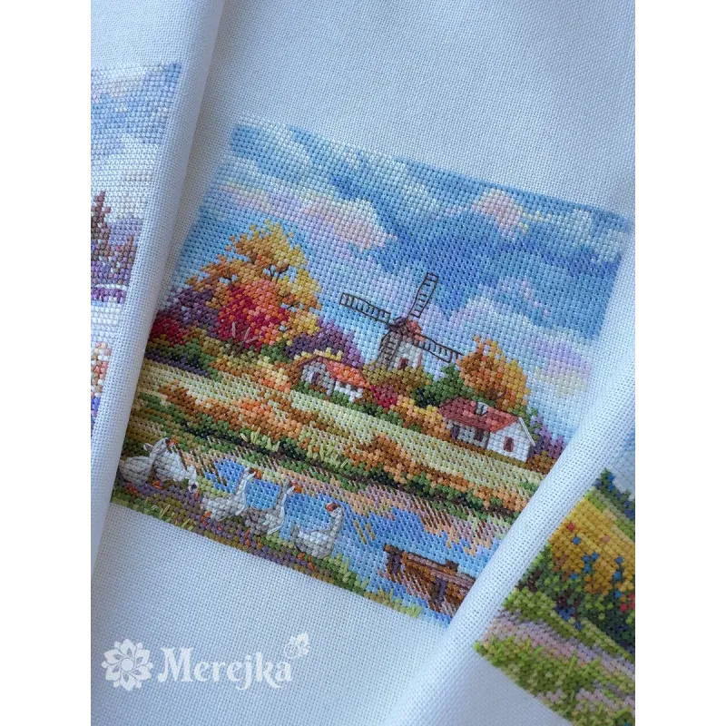 SALE Kreuzstich-Set "Herbst" 11,5x11,5 SK278A
