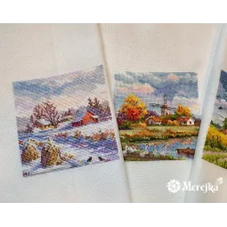 SALE Kreuzstich-Set "Herbst" 11,5x11,5 SK278A