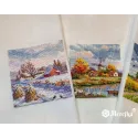 SALE Kreuzstich-Set "Herbst" 11,5x11,5 SK278A