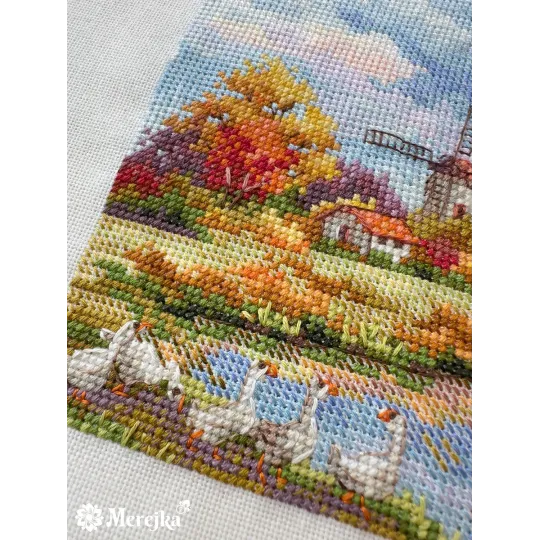 SALE Kreuzstich-Set "Herbst" 11,5x11,5 SK278A