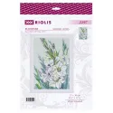 Kit de point de croix "Glaïeuls blancs" 21x30 cm SR2297