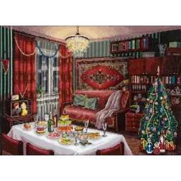 Kreuzstich-Set PANNA "Weihnachtliche Nostalgie" 40 x 27,5 cm PGM-7480