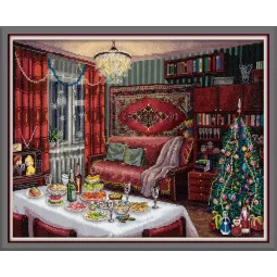 Kreuzstich-Set PANNA "Weihnachtliche Nostalgie" 40 x 27,5 cm PGM-7480