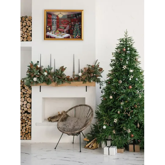 Cross stitch kit PANNA "New year's nostalgy" 40 x 27.5 cm PGM-7480