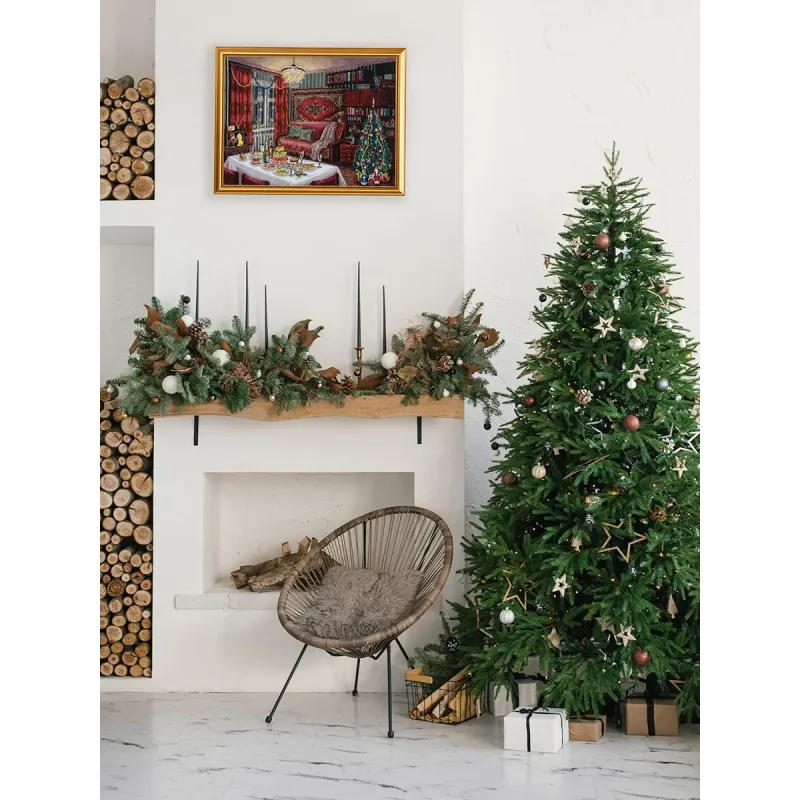 Cross stitch kit PANNA "New year's nostalgy" 40 x 27.5 cm PGM-7480