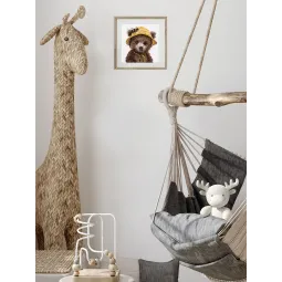 Kreuzstich-Set KLART "Bär, der Imker" 14,5 x 14,5 cm KL8-584