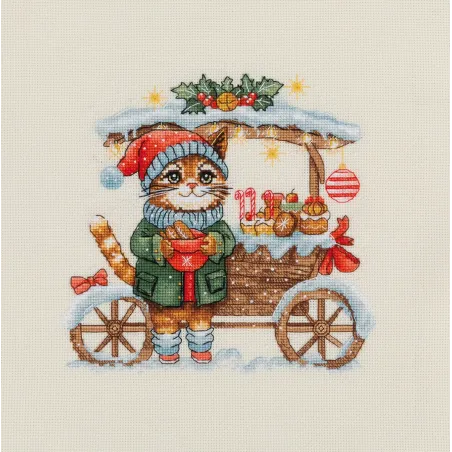 Kit de point de croix KLART "Candy crat" 19.5 x 19 cm KL8-578