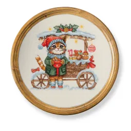 Kreuzstich-Set KLART "Candy crat" 19,5 x 19 cm KL8-578