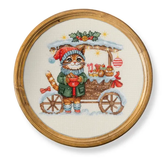 Cross stitch kit KLART "Candy crat" 19.5 x 19 cm KL8-578