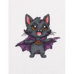 Набор для вышивания крестом KLART "СatDracula" 13 x 13 cm KL12-071