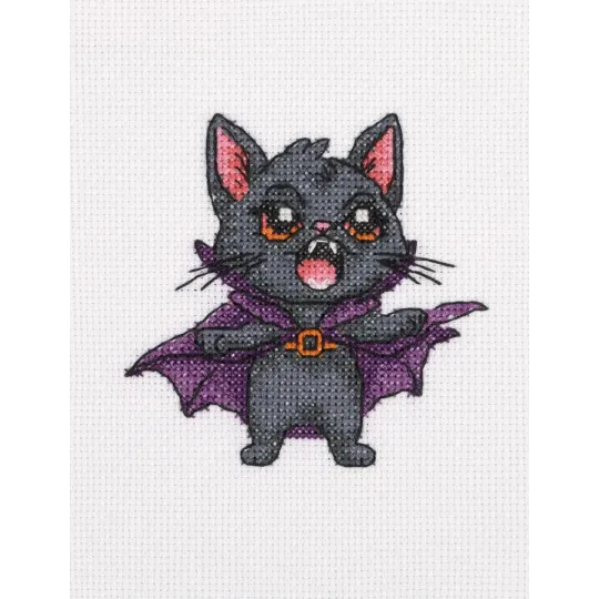 Kryželiu siuvinėjimo rinkinys KLART "СatDracula" 13 x 13 cm KL12-071