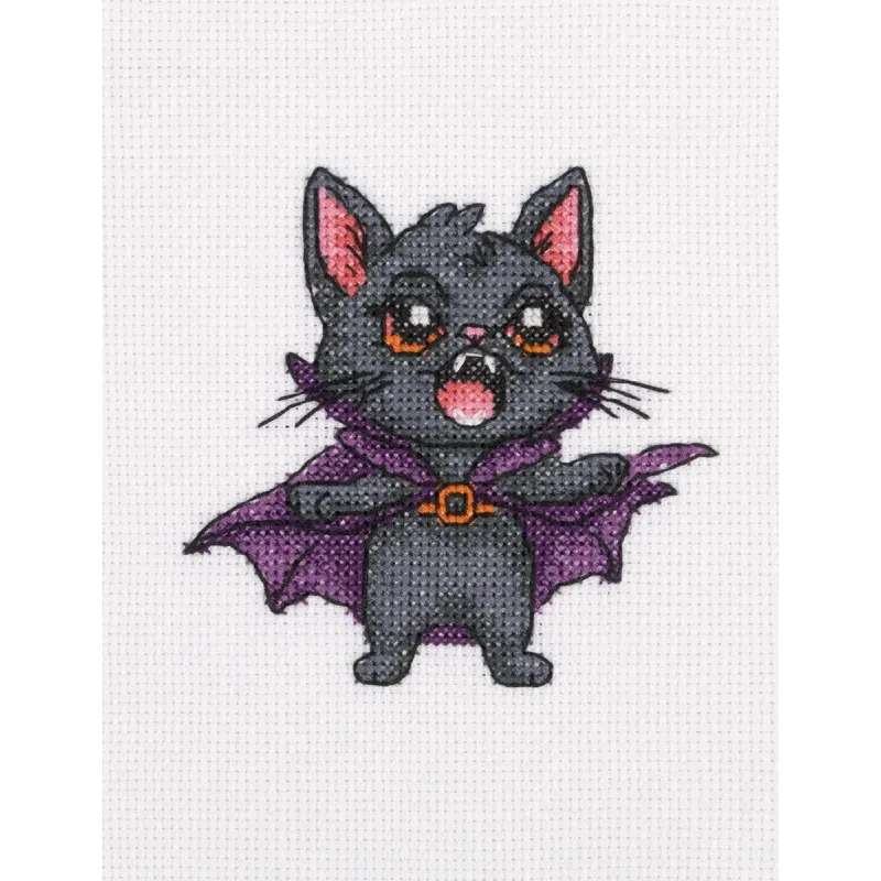 Kryželiu siuvinėjimo rinkinys KLART "СatDracula" 13 x 13 cm KL12-071