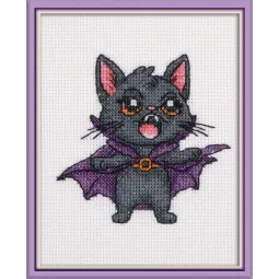 Kit point de croix KLART "СatDracula" 13 x 13 cm KL12-071