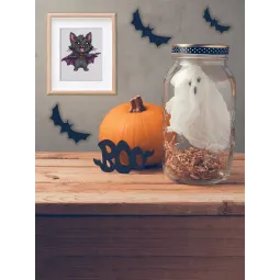 Kit point de croix KLART "СatDracula" 13 x 13 cm KL12-071