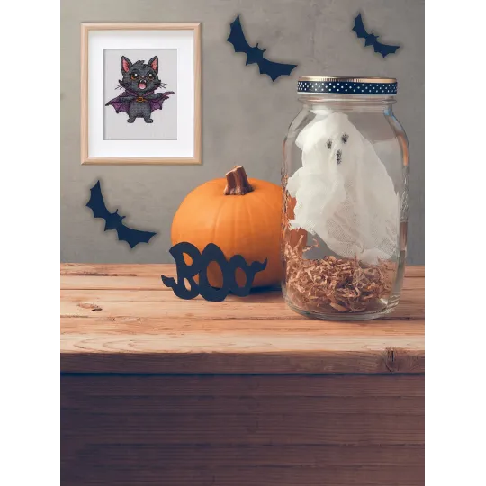 Kreuzstich-Set KLART "СatDracula" 13 x 13 cm KL12-071