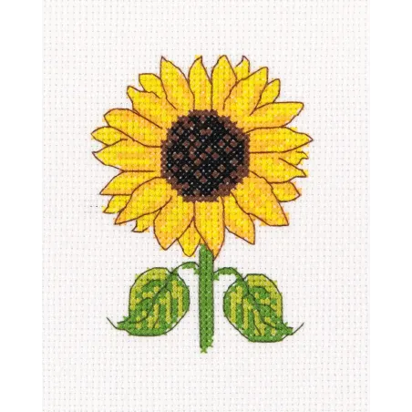 Kreuzstich-Set KLART "Sonnenblume" 10 x 12 cm KL12-064
