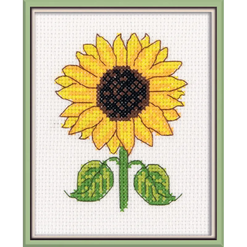 Kreuzstich-Set KLART "Sonnenblume" 10 x 12 cm KL12-064