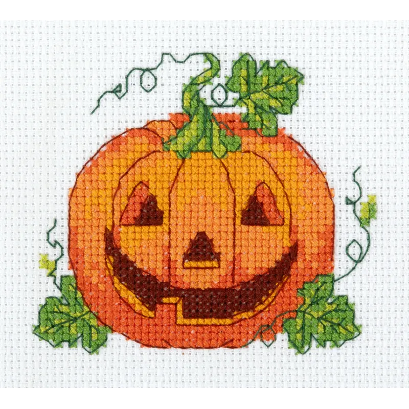 Cross stitch kit KLART "Pumpkin" 12 x 10.5 cm KL12-063