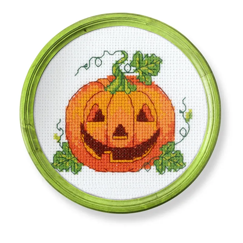 Cross stitch kit KLART "Pumpkin" 12 x 10.5 cm KL12-063