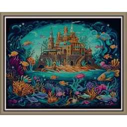 Kreuzstich-Set PANNA "Meeresreich" 42,5 x 33 cm PF-7520