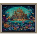 Cross stitch kit PANNA "Sea kingdom" 42.5 x 33 cm PF-7520