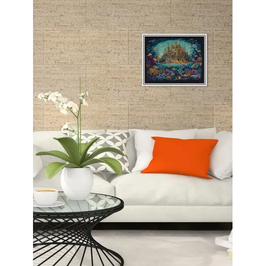 Kit de point de croix PANNA "Royaume de la mer" 42.5 x 33 cm PF-7520