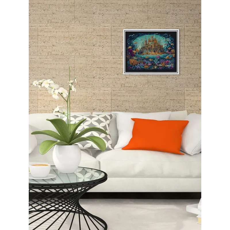 Kit de point de croix PANNA "Royaume de la mer" 42.5 x 33 cm PF-7520