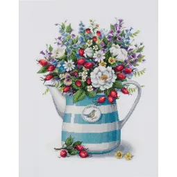 Kit point de croix PANNA "Milieu de juillet" 26,5 x 33,5 cm PC-7291