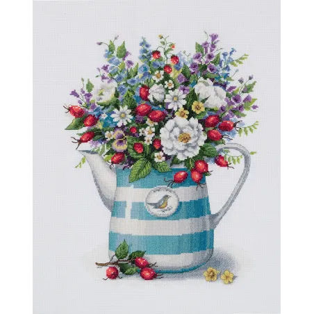 Cross stitch kit PANNA "Midst of july" 26.5 x 33.5 cm PC-7291