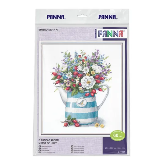 Cross stitch kit PANNA "Midst of july" 26.5 x 33.5 cm PC-7291