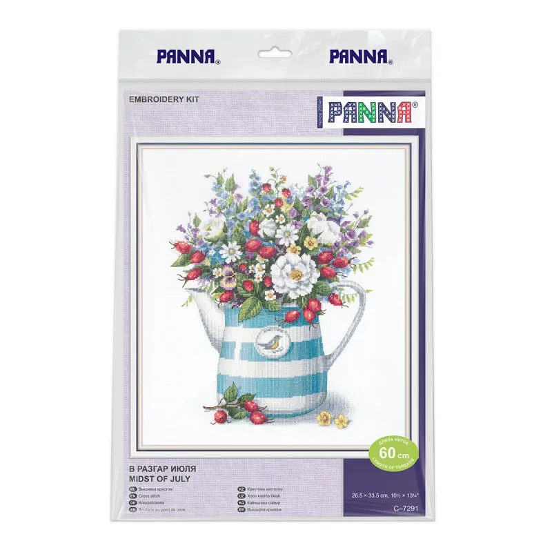Cross stitch kit PANNA "Midst of july" 26.5 x 33.5 cm PC-7291