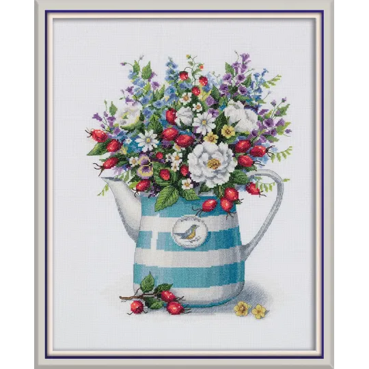 Cross stitch kit PANNA "Midst of july" 26.5 x 33.5 cm PC-7291