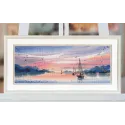 Cross stitch kit "Pink evening" 37×15 cm S1677