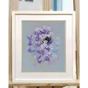 Kreuzstich-Set "Hummel auf Lavendel" 15×20 cm S1683