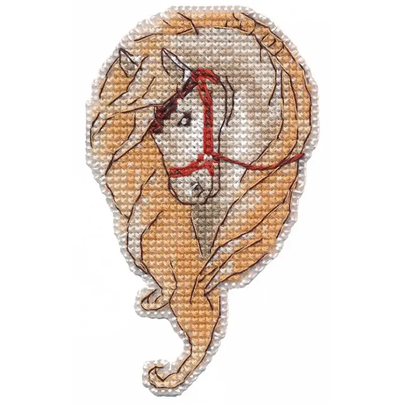 Cross stitch kit "Magnet. Horse" 6×10 cm S1682