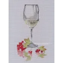 Набор для вышивания крестом "Бокал игристого вина" 18×25 см S1680
