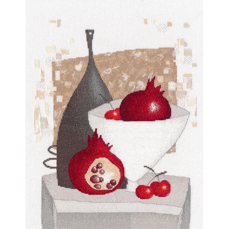 Cross stitch kit "Garnet Nocturne" 22×30 cm S1679