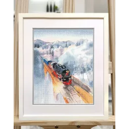 Набор для вышивания крестиком "Ретро поезд" 22×30 см S1692