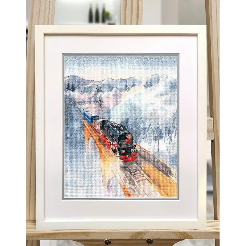 Набор для вышивания крестиком "Ретро поезд" 22×30 см S1692