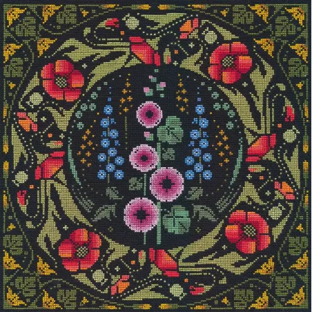 Cross stitch kit "Multicolored" 31×31 cm S1690