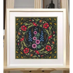 Kryželiu siuvinėjimo rinkinys "Įvairiaspalvis" 31×31 cm S1690