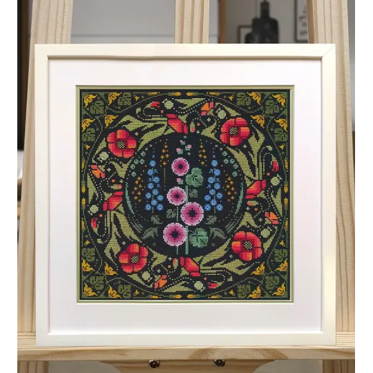 Cross stitch kit "Multicolored" 31×31 cm S1690