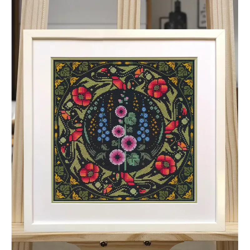 Cross stitch kit "Multicolored" 31×31 cm S1690