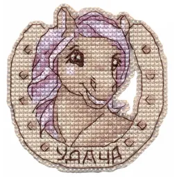 Kit de point de croix "Aimant. Chance" 7×7,2 cm S1687