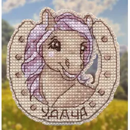 Cross stitch kit "Magnet. Luck" 7×7.2 cm S1687