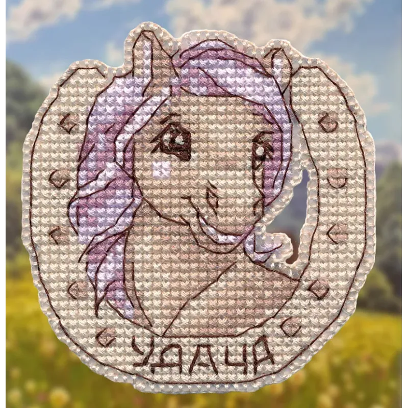 Cross stitch kit "Magnet. Luck" 7×7.2 cm S1687