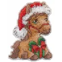 Cross stitch kit "Magnet. Horse with a gift" 6.2×8.2 cm S1686
