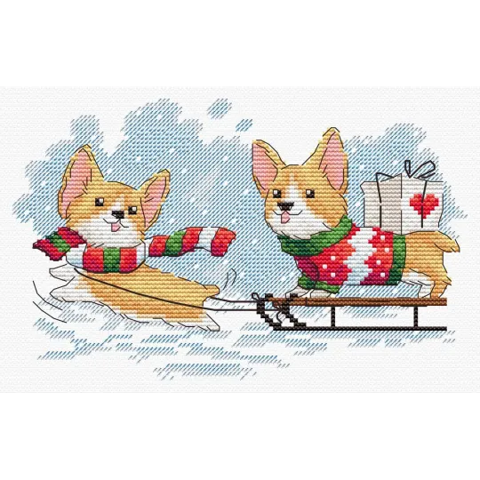 Cross stitch kit "We’ll Be on Time" 12x20 cm SM-775