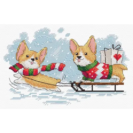 Cross stitch kit "We’ll Be on Time" 12x20 cm SM-775