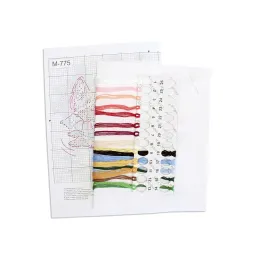 Kreuzstich-Set "Wir sind pünktlich" 12x20 cm SM-775